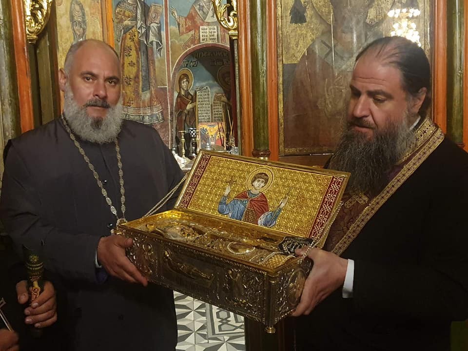 Las reliquias de San Jorge el Victorioso han sido expuestas para su veneración en el templo de San Atanasio el Grande (2023)