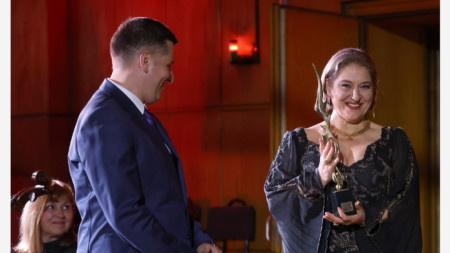 BNR-Generaldirektor Milen Mitew und Gabriela Goergiewa