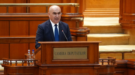 Илие Боложан на парламентарното заседание, на което се гласува новият правителствен екип, Букурещ, Румъния, 23 юни 2025 г.