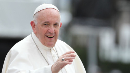 El papa Francisco en Bulgaria, en 2019